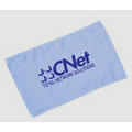 Fingertip Towel Hemmed 11x18 - Light Blue (Imprinted)